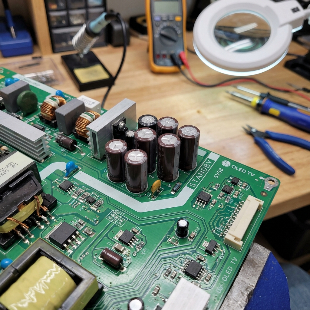 LG 48" OLED - Power Supply Capacitor Plague in Standby Circuit